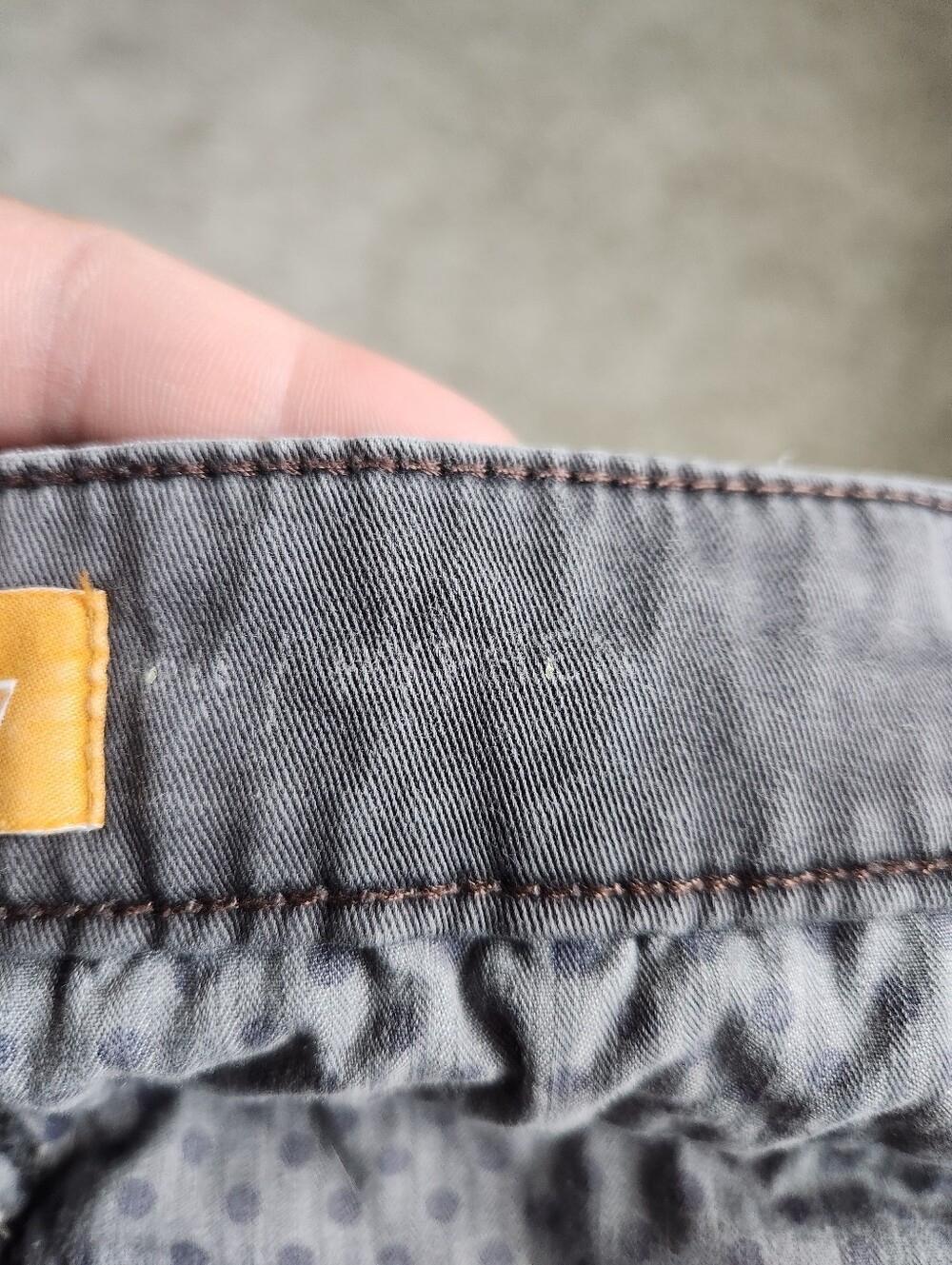 Pilcro & The Letterpress Straight Hyphen Pant Gray Abstract Embroidered Size 27 - Picture 4 of 12